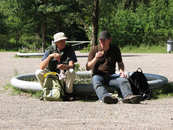 Lunch op parkeerterrein
